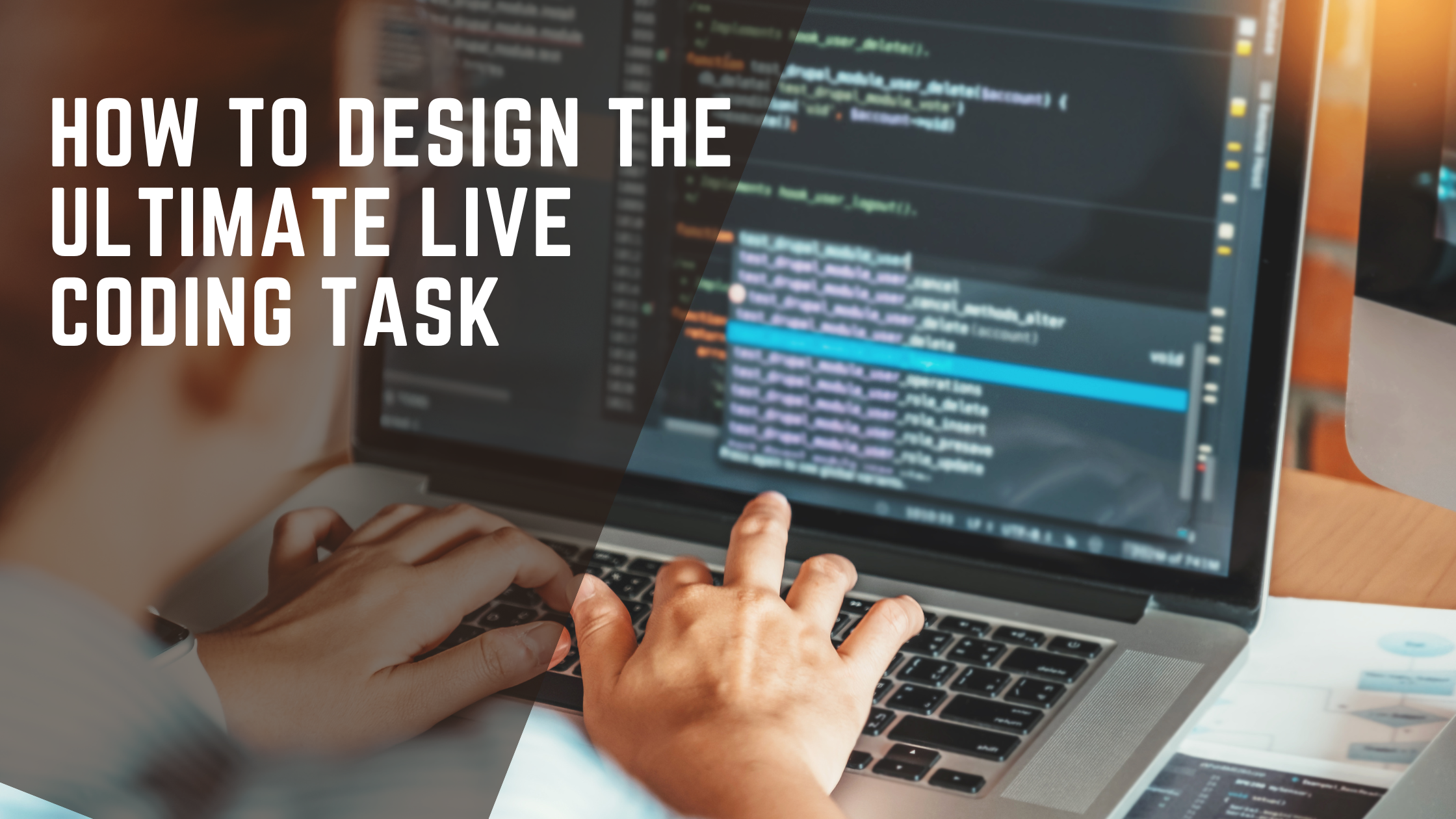 Design a live coding task in 4 simple steps